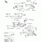 Ninja ZX-14R ABS (ZX1400-FDFA) Боковые обтекатели