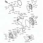 Ninja ZX-14R ABS (ZX1400-FDFA) Крышки двигателя