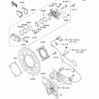 Ninja ZX-14R ABS (ZX1400-FDFA) Задний тормоз