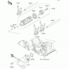 Concours 14 ABS (ZG1400-CCF) Валы и вилки переключения передач