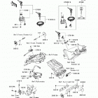 Ninja 300 (EX300-ADFA) Замок зажигания  /  замки  /  отражатели