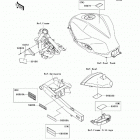 Ninja 300 ABS (EX300-BDFA) Наклейки предупреждения
