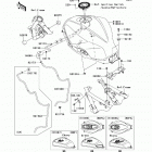 Ninja 300 ABS (EX300-BDFA) Топливный бак