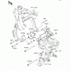 Ninja 650 (EX650-EDS) Крепление двигателя