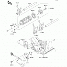 Ninja ZX-14R (ZX1400-ECF) Валы и вилки переключения передач