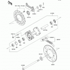 KLX140L (KLX140-BCF) Задняя ступица колеса