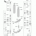 KLX140L (KLX140-BCF) Передняя вилка