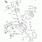 KX100 (KX100-DDF) Крышки двигателя