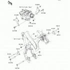 KX250F (KX250-ZDF) Крепление двигателя
