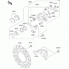 KX65 (KX65-ADF) Задний тормоз