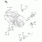 KX450F (KX450-FCF) Валы и вилки переключения передач