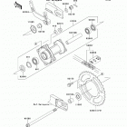 KX65 (KX65-ACF) Задняя ступица колеса