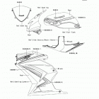 Ninja 250R (EX250-JCFA) Decals(red)(jcfa)(ca,us)