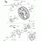 Ninja 250R (EX250-JCF) Заднее колесо и цепь