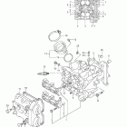 DL650A V-Strom Передняя головка цилиндров