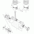 LS650 Boulevard S40 Коленвал