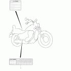 LS650 Boulevard S40 Warning label (e28)