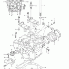 DR-Z400S Головка цилиндра