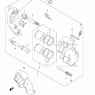 DR650SE Передний суппорт тормозной