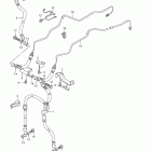 DL650,A V-Strom Front brake hose (dl650a l1 e28)