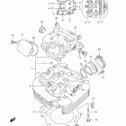 DR650SE Головка цилиндра