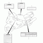 GSX1300R Hayabusa Наклейка  (e28)