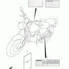 TU250X Наклейки предупреждения