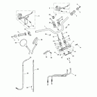 Bonneville Handlebars, top yoke, cables & mirrors