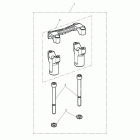 Tiger 1050 Riser kit, handlebar, black