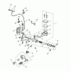 Rocket III Roadster Rear brake master cylinder, reservoir & pedal - ro...