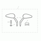 Speedmaster Oval mirrors, kit, drilled > 469049