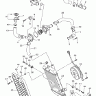 V STAR 1300 XVS13ABCR/XVS13ABR Радиатор и Патрубки