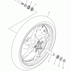 STRYKER XVS13CBCB/XVS13CBB Переднее колесо
