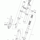 TTR50E TTR50EB Передняя вилка