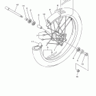 YZ450FB YZ450FBL/YZ450FBW Переднее колесо
