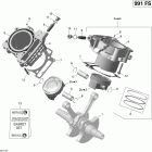 Spyder RS SM5 01- cylinder and piston
