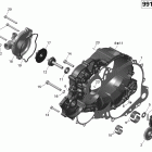 Spyder RS SE5 01- clutch cover and water pump