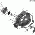 Spyder RT, Roadster SM5 01- clutch cover and water pump