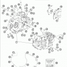 690 DUKE BLACK ENGINE Картер двигателя