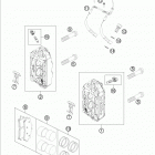 190 RC8R CHASSIS Передний тормозной суппорт