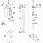 990 SMT CHASSIS Mono shock dissassembled