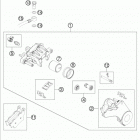690 ENDURO CHASSIS Тормозной суппорт задний