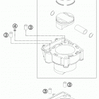 250 XCFW ENGINE Цилиндр