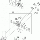 85 SX CHASSIS Передний тормозной суппорт