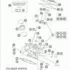 990 SMT ENGINE Головка цилиндра задняя