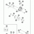 85 SX CHASSIS Тормозной суппорт задний