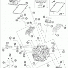 190 RC8R ENGINE Головка цилиндра передняя