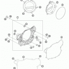 450 XCF ENGINE Кожух сцепления