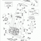 190 RC8R ENGINE Головка цилиндра задняя