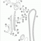690 ENDURO ENGINE Газо-распределительный механизм